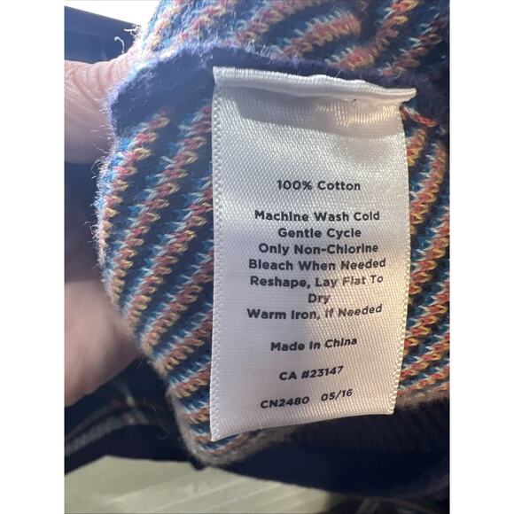 Talbots Women’s 3X blue pink white plaid button up cardigan sweater 100% Cotton - Picture 4 of 7